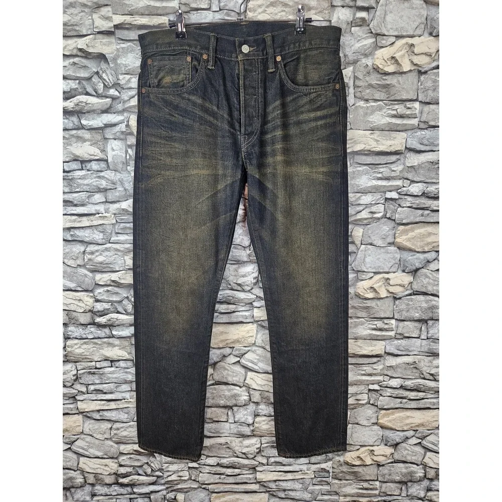 RRL Ralph Lauren Men's Slim Fit Shuttle Woven Sanforized Selvedge Jeans 32x30